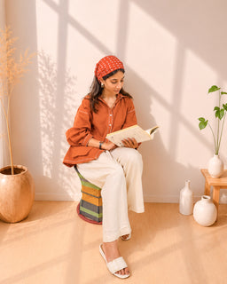 Load image into Gallery viewer, Teracotta Organic Kala Cotton Shirt