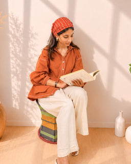 Load image into Gallery viewer, Teracotta Organic Kala Cotton Shirt