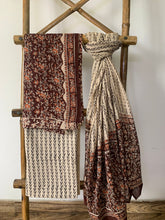 Load image into Gallery viewer, Brown Kurta Set | Brown Block Printed Kurta Set