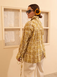 Load image into Gallery viewer, Soft Beige Organic Cotton Oversized Shirt