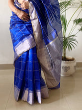 Load image into Gallery viewer, Handloom Chanderi Saree - Purple Saree