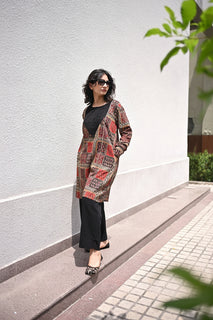 Load image into Gallery viewer, Crimson Earth Natural Dye Block Print Organic Cotton Kurta set