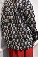 Load image into Gallery viewer, Black Oversized Shirt in Natural Dye