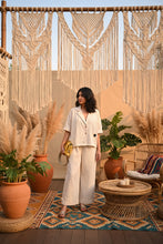 Load image into Gallery viewer, Natural white Shirt Set Organic Kala Cotton
