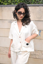 Load image into Gallery viewer, Natural white Shirt Set Organic Kala Cotton