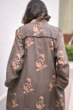 Load image into Gallery viewer, Brown Block Print Kurta set in Natural Dye