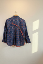 Load image into Gallery viewer, Blue AjraKh Oversized Boxy Shirt