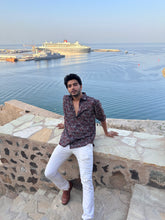 Load image into Gallery viewer, Ajrak Shirt (Blue)