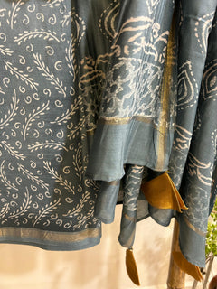 Load image into Gallery viewer, Air Blue Maheshwari Silk Kurta-set