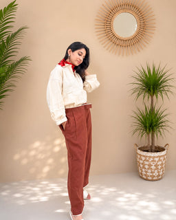 Load image into Gallery viewer, Natural White Oversized Handwoven Shirt