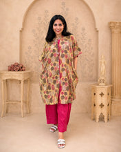 Load image into Gallery viewer, Pink-Mustard One Size Tunic set