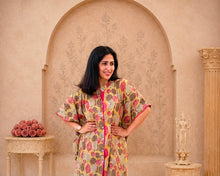 Load image into Gallery viewer, Pink-Mustard One Size Tunic set