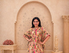 Load image into Gallery viewer, Pink-Mustard One Size Tunic set