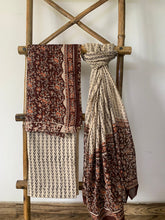 Load image into Gallery viewer, Brown Kurta Set | Brown Block Printed Kurta Set