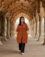 Load image into Gallery viewer, Red Stripe One Size Tunic-set
