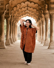 Load image into Gallery viewer, Red Stripe One Size Tunic-set

