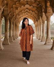 Load image into Gallery viewer, Red Stripe One Size Tunic-set
