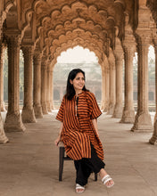 Load image into Gallery viewer, Red Stripe One Size Tunic-set
