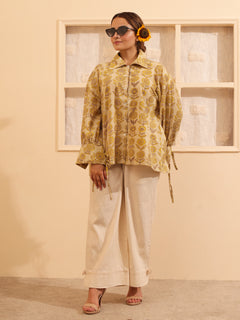 Load image into Gallery viewer, Soft Beige Organic Cotton Oversized Shirt
