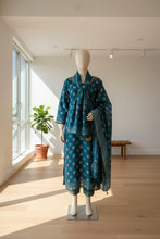 Load image into Gallery viewer, Air Blue Maheshwari Silk Kurta Set
