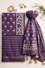 Load image into Gallery viewer, Wine Maheshwari Silk Kurta-set
