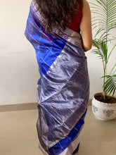 Load image into Gallery viewer, Handloom Chanderi Saree - Purple Saree
