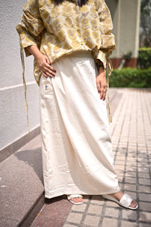 Load image into Gallery viewer, Natural white Organic kala cotton skirt

