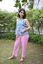 Load image into Gallery viewer, Blue pink loungewear set

