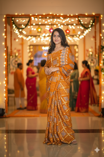 Load image into Gallery viewer, Mustard Gharchola Saree
