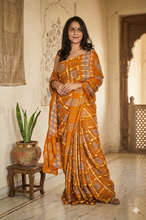 Load image into Gallery viewer, Mustard Gharchola Saree
