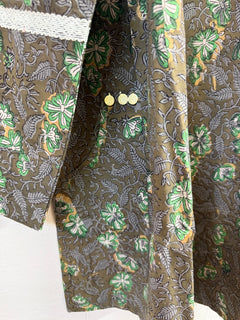 Load image into Gallery viewer, Earthy Grey Handblock Cotton Short Tunic/Kurta
