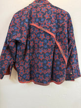 Load image into Gallery viewer, Red Blue Ajrakh Oversized Boxy Shirt
