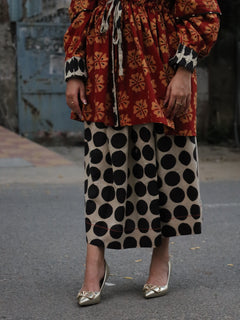 Load image into Gallery viewer, Ajrakh Red-Black Kurta Ensemble
