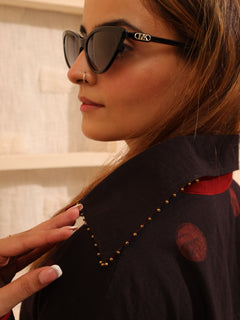 Load image into Gallery viewer, Black Ajrakh Oversized Pure Cotton Shirt
