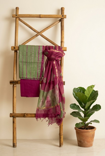 Load image into Gallery viewer, Green Pink Pure Cotton Hand-block Print Kurta Set
