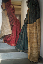 Load image into Gallery viewer, Wine Dupion Silk Sari
